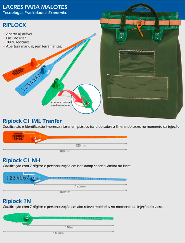 Lacres para malotes Riplock