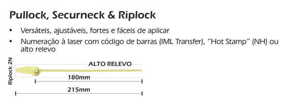 Lacres plásticos Riplock 2N