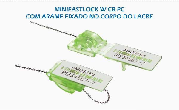 Minifastlock W CB (com arame acoplado ao lacre)