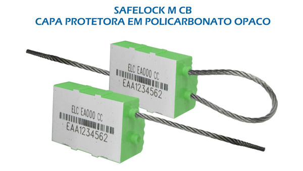 Lacre Safelock M CB (capa protetora em policarbonato opaco)