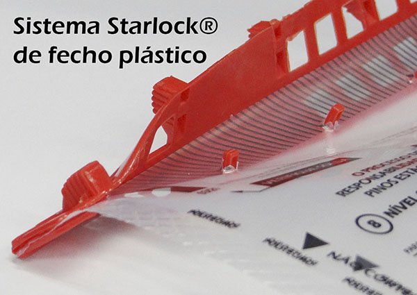 Envelopes de segurança starlock sistema de fecho plástico